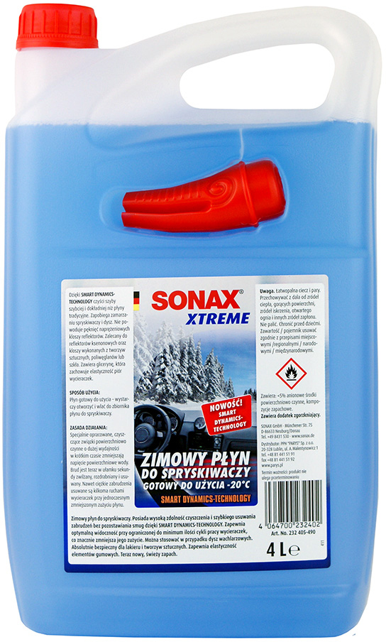 Акція на Жидкость в бачок омывателя Sonax Xtreme NanoPro -20 °C 4 л (4064700232402) від Rozetka UA