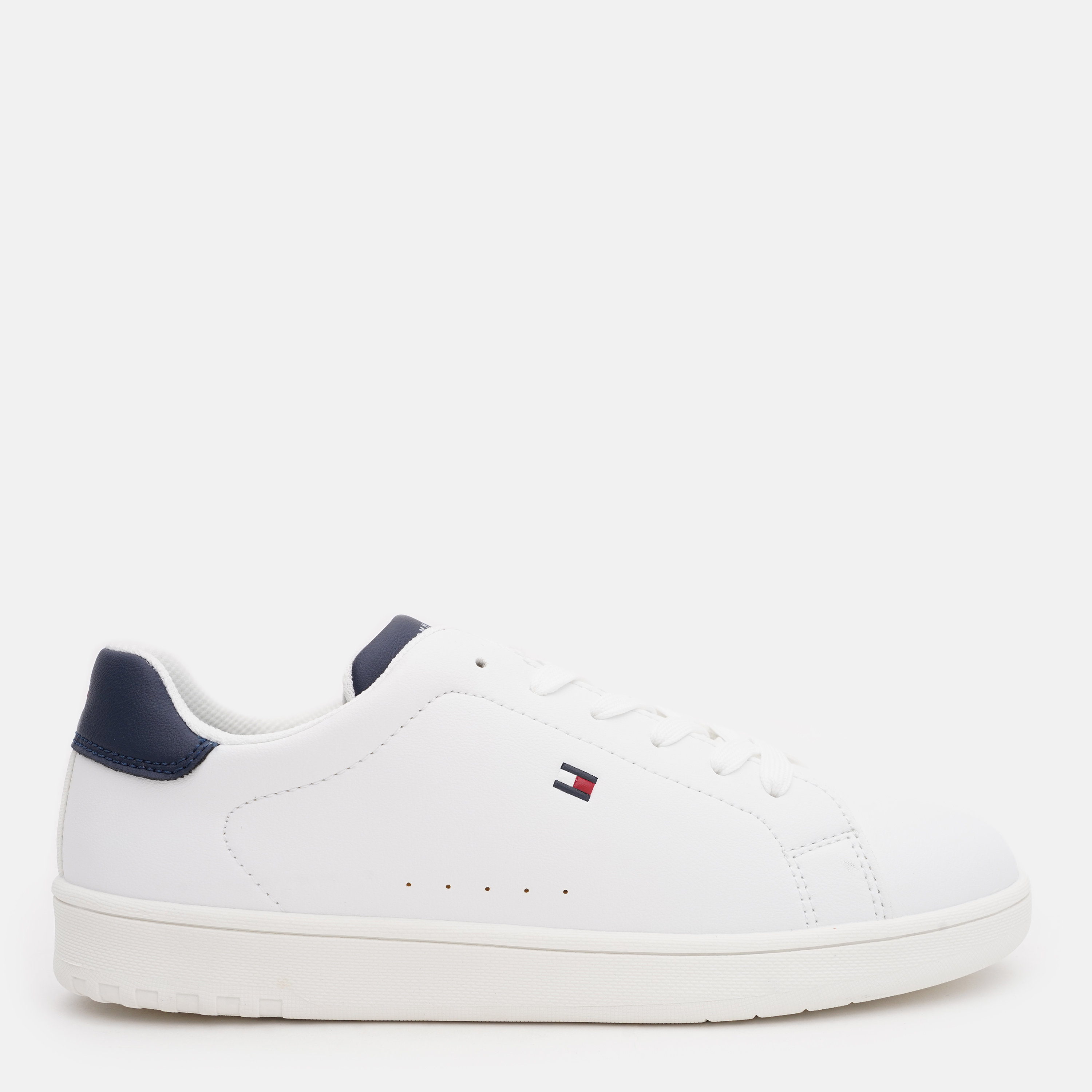 Акція на Жіночі кеди низькі Tommy Hilfiger T3X9-33848-1355X336 38 24 см White/Blue від Rozetka