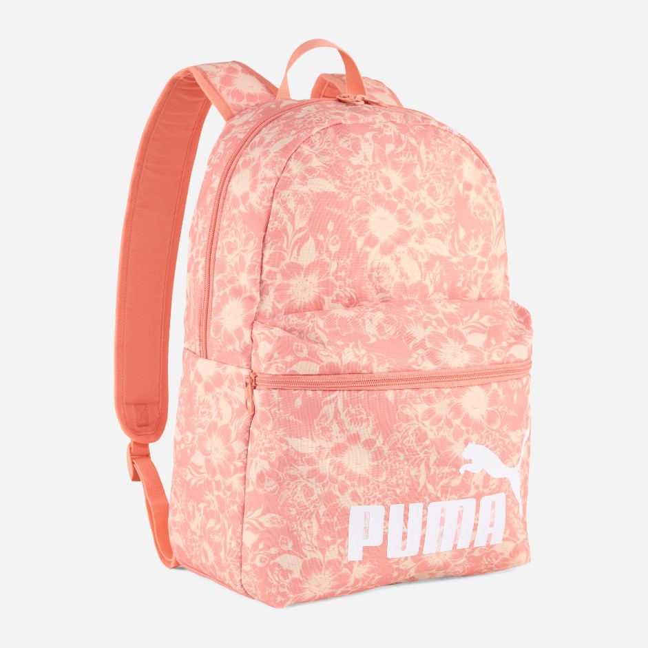 Акція на Рюкзак спортивний 22 л тканинний вміщує формат А4 Puma Phase AOP Backpack 09116906 Pink FruitFloral AOP від Rozetka