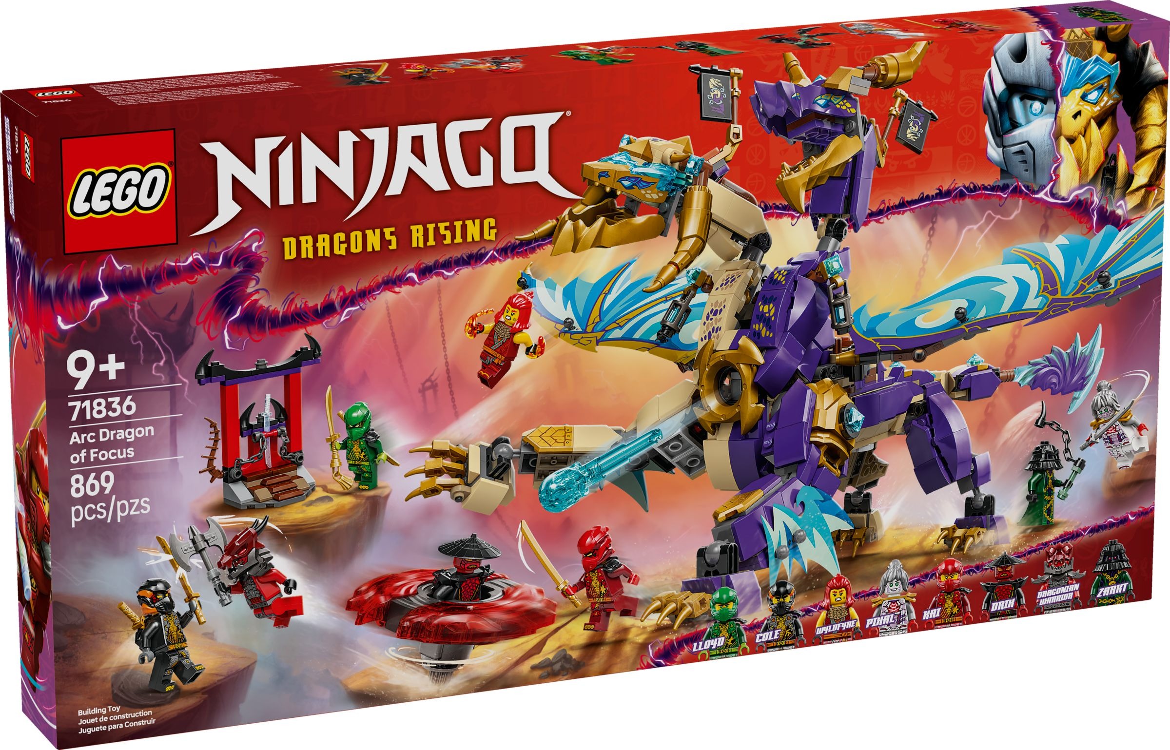 Rozetka.pl | Zestaw klocków LEGO NINJAGO Arcysmok skupienia 869