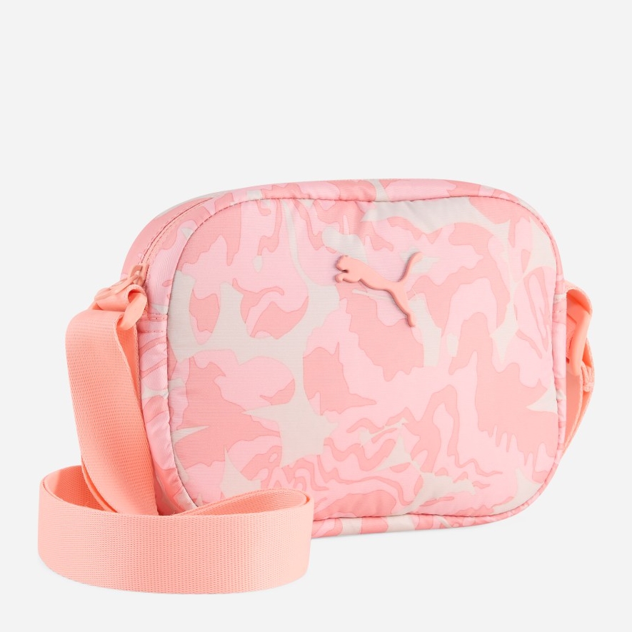 Акція на Спортивна сумка крос-боді через плече маленька Puma POP Crossbody Bag 91338-02 Pink Fruit-AOP від Rozetka