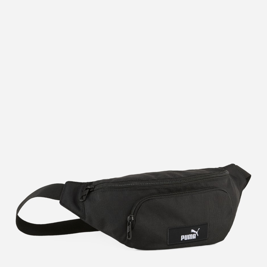 Акція на Спортивна сумка на пояс бананка жіноча Puma Academy Waist Bag 91486-01 Black від Rozetka