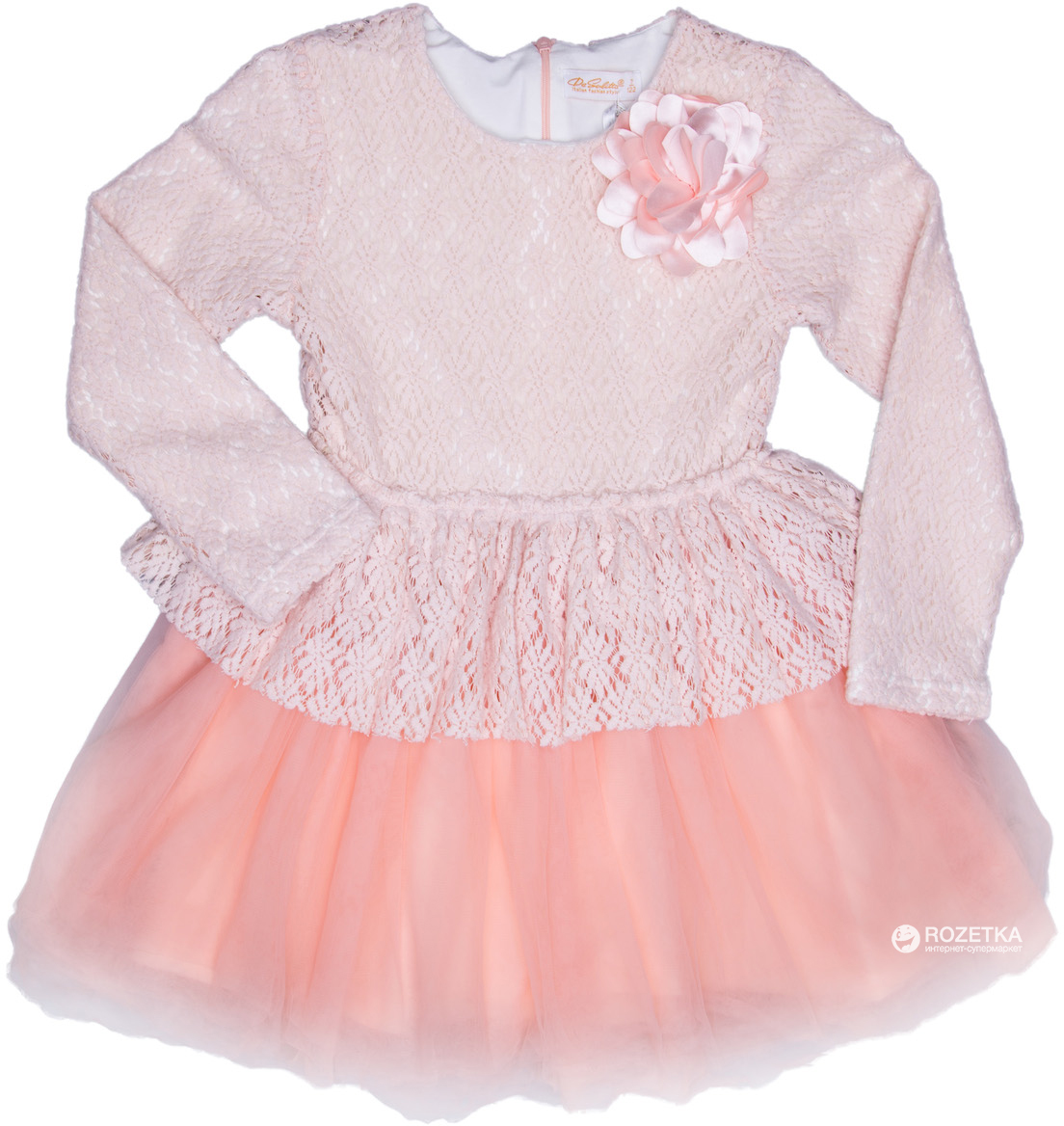 Платье с длинными рукавами De Salitto 12524-R 104 см Розовое – в ...