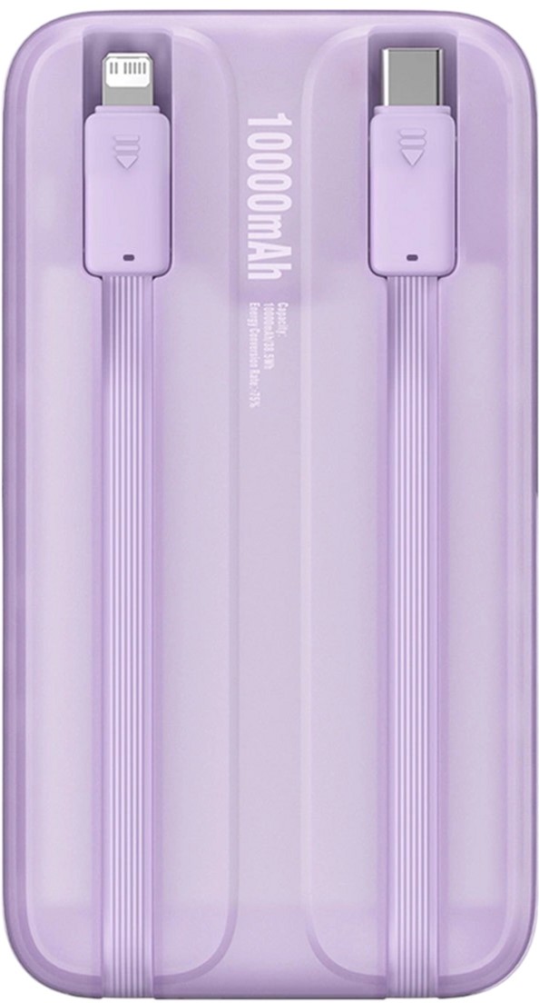 фото Зовнішній акумулятор (павербанк) Baseus Digital Comet Display 10000mAh 22.5W Purple (PPMD020005)