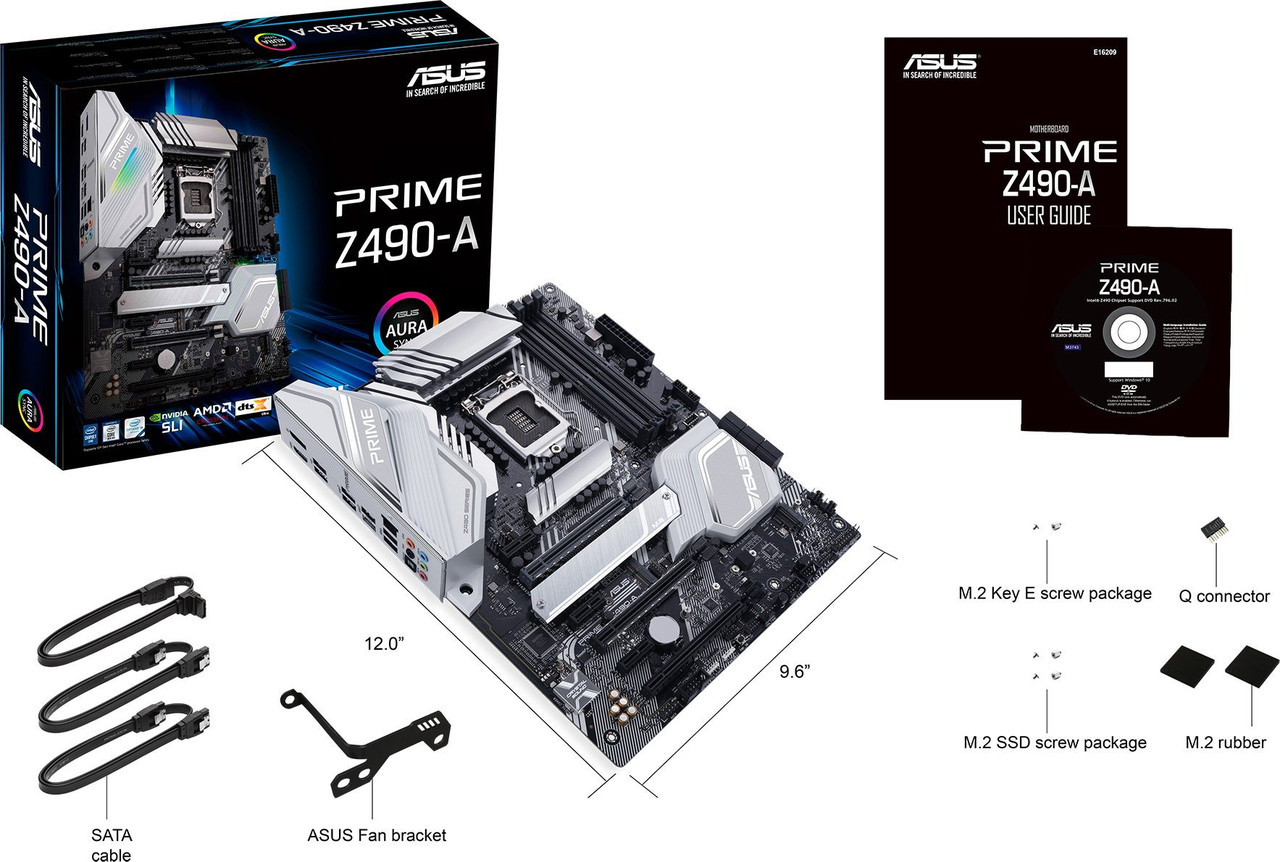 

Материнcкая плата ASUS PRIME_Z490-A s1200 Z490 4xDDR4 M.2 HDMI-DP ATX (JN63PRIME_Z490-A)
