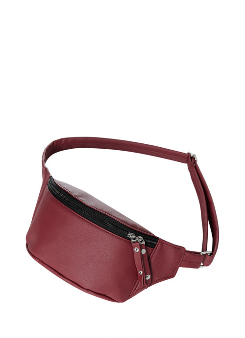 

Женская сумка на пояс (бананка) Sambag 22х12х4 см Бордовый 000148022