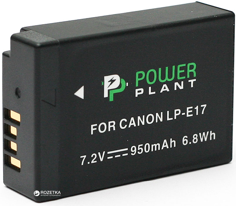 

Акумулятор PowerPlant для Canon LP-E17 7.2 В, 950 мА·год, Li-ion