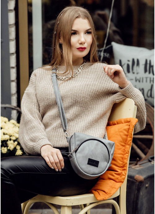 

Женская сумка бананка Sambag 20х5х18 см Серый 000148192