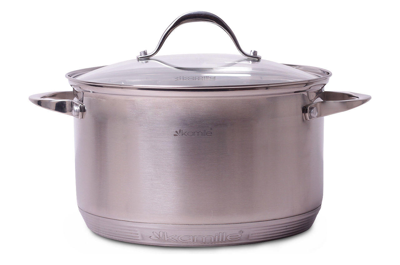 

Кастрюля нержавеющая Kamille - 240 мм x 6,5 л