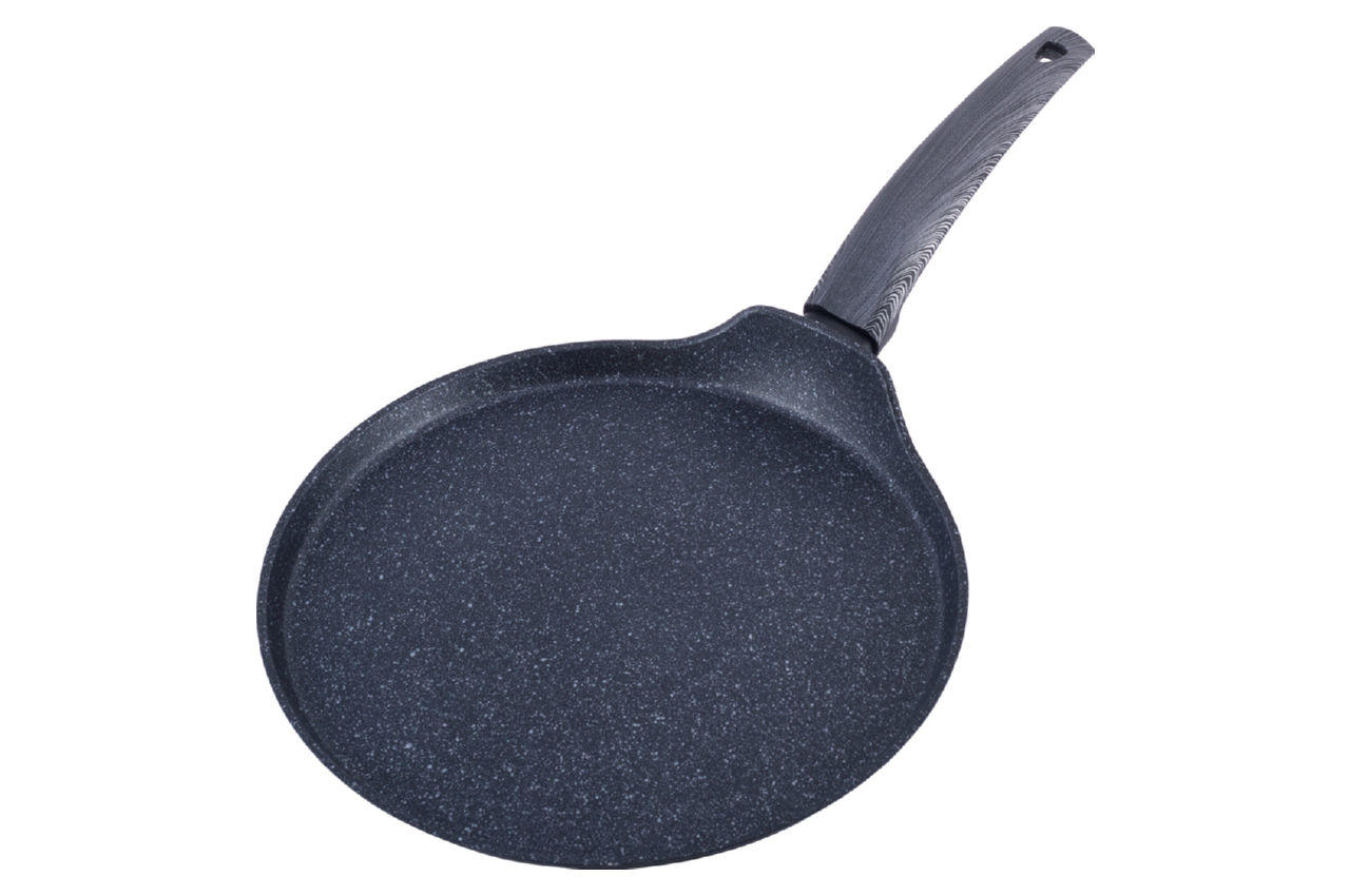 

Сковорода блинная антипригарная Kamille 280 мм Black Marble (4128)