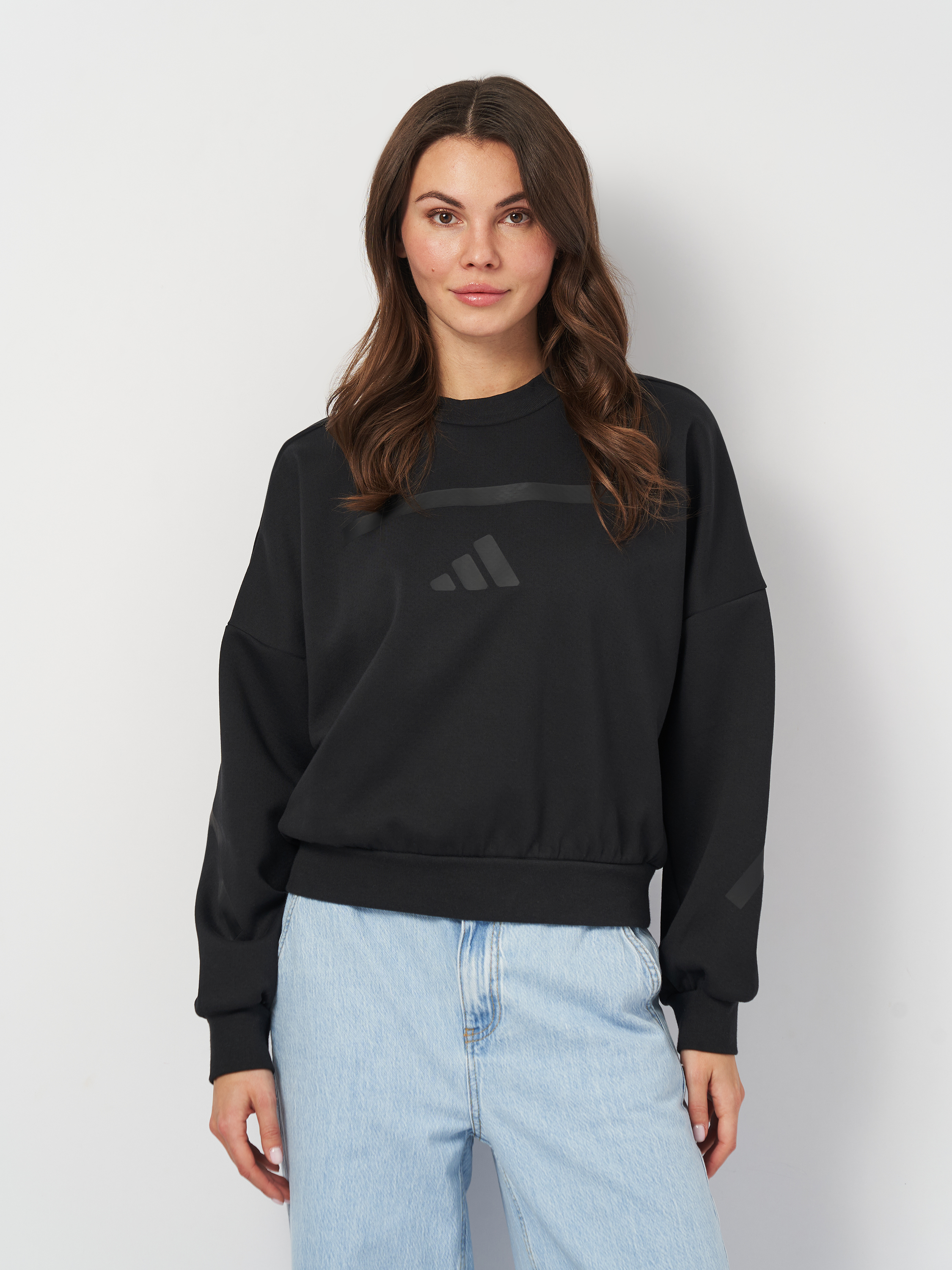 Акція на Світшот жіночий Adidas W Z.N.E. Swt JE7855 M Black від Rozetka