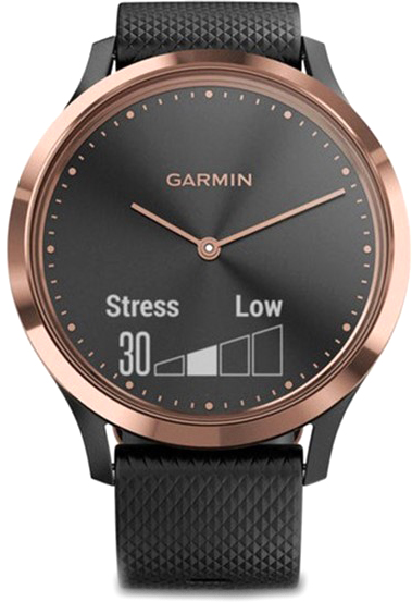 

Спортивные часы Garmin Vivomove HR Sport Black Rose Gold Small/Medium (010-01850-26)