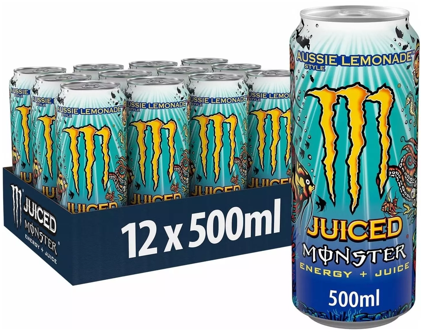 Упаковка енергетичного безалкогольного напою Monster Aussie