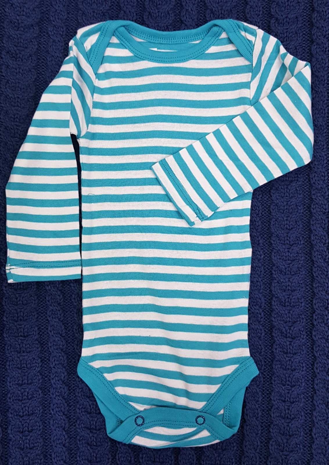 

Боди Cool Club длинный рукав хлопок полоска унисекс рост 74см 10054/55/56/57