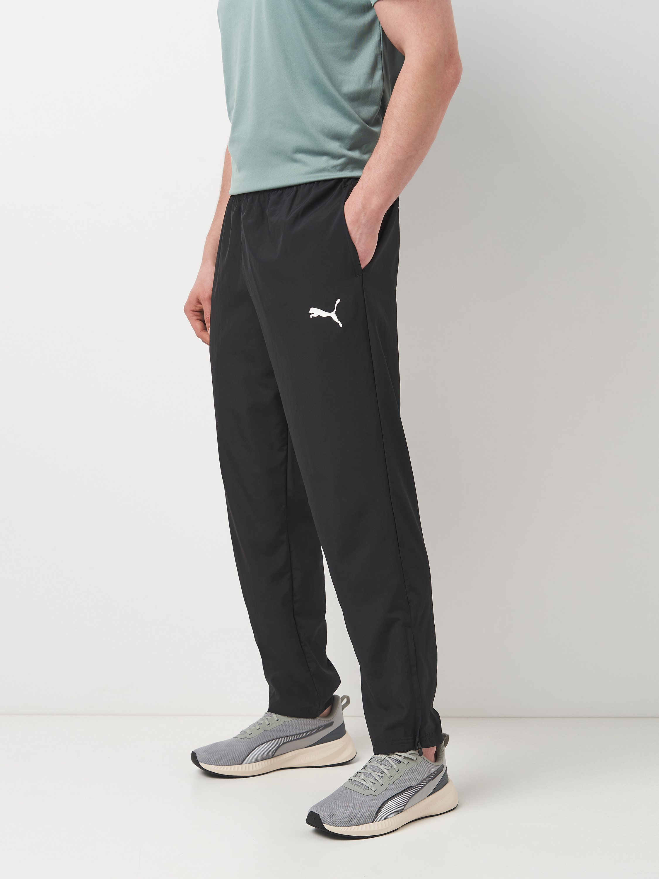 Акція на Спортивні штани чоловічі Puma Teamrise Sideline Pants 65732703 M Black-White від Rozetka