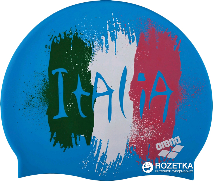 

Шапочка для плавания Arena Print 21E368-32 Flag Italy Blue (3468335510323)