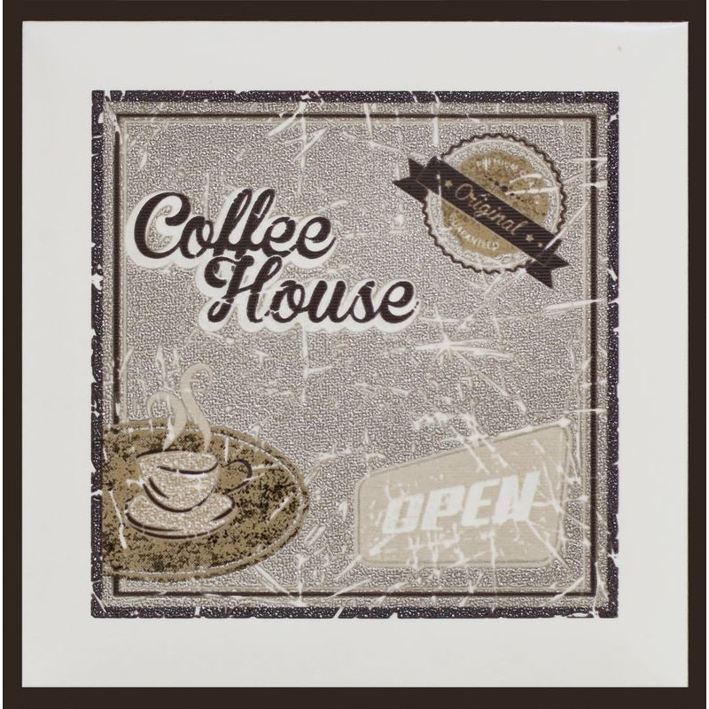 

Декор Monopole Ceramica Coffee Time Brown B коричневый 150x150 (069111)