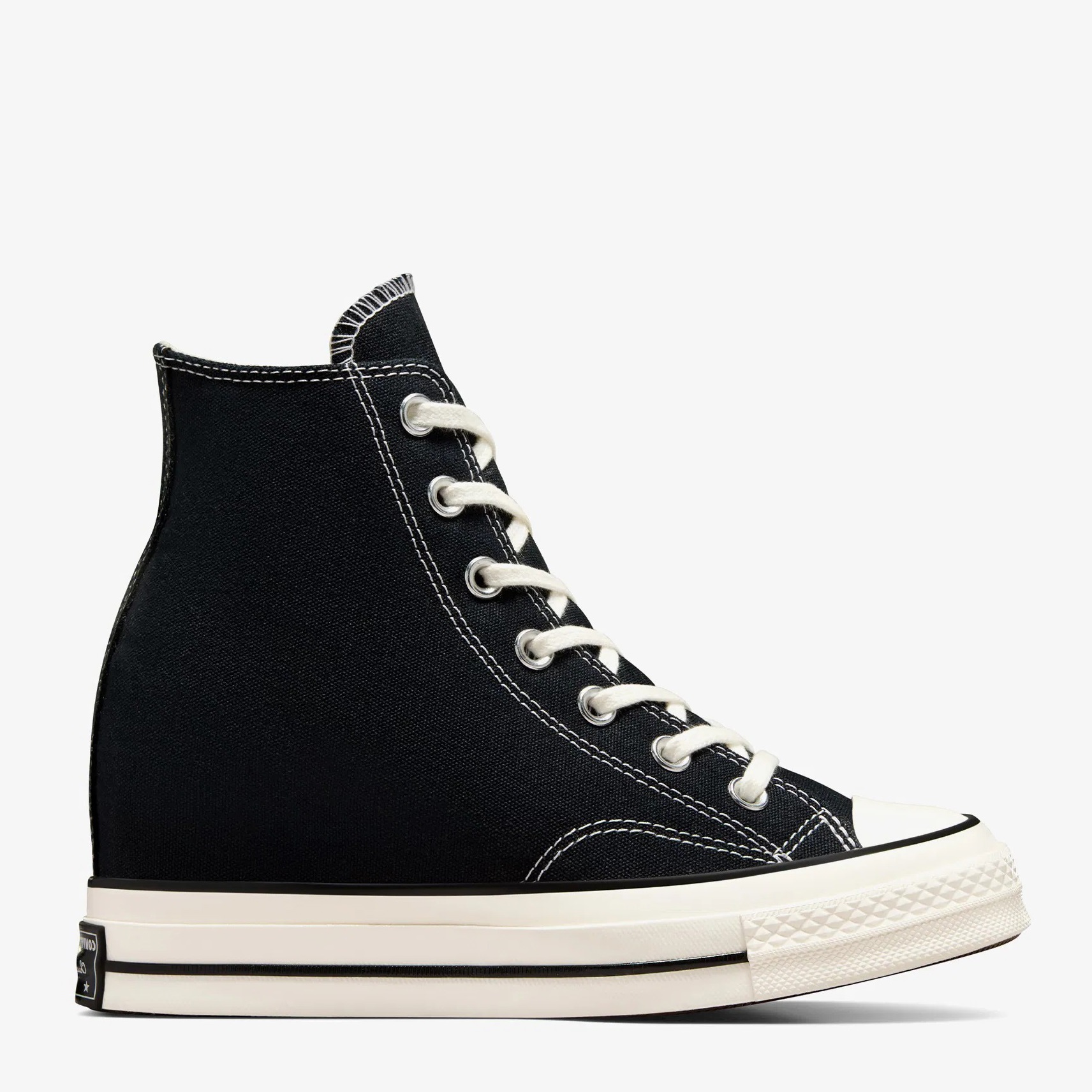 Акція на Жіночі кеди низькі Converse Chuck 70 Wedge A12563C 40 (9US) 25.5 см Чорні від Rozetka