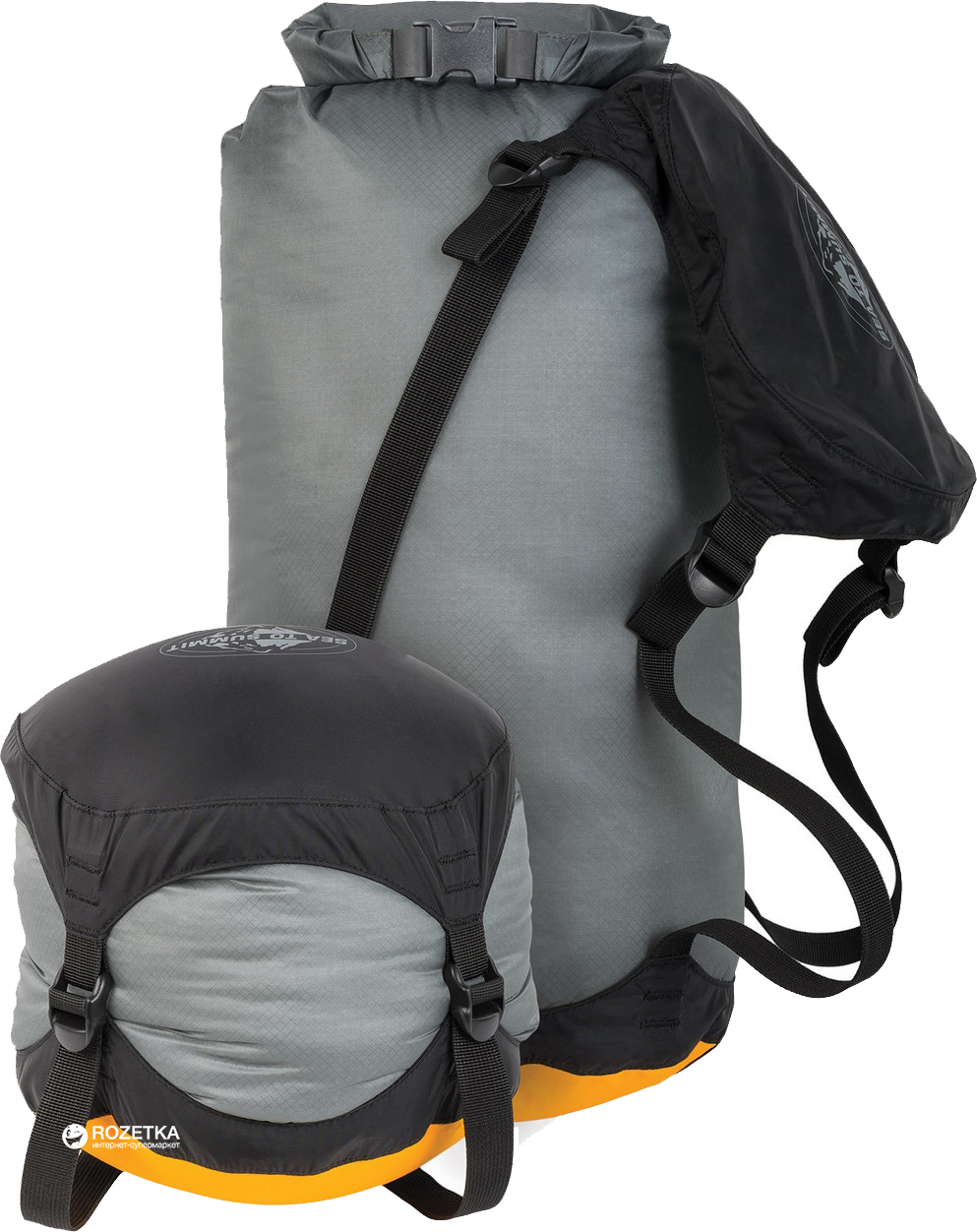 

Гермомешок Sea To Summit Ultra-sil Compression Dry Sack M Black-Grey STS AUCDSM (9327868041985)