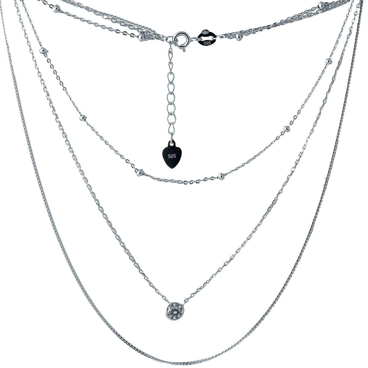 

Серебряное колье с фианитами 2005780 48 см