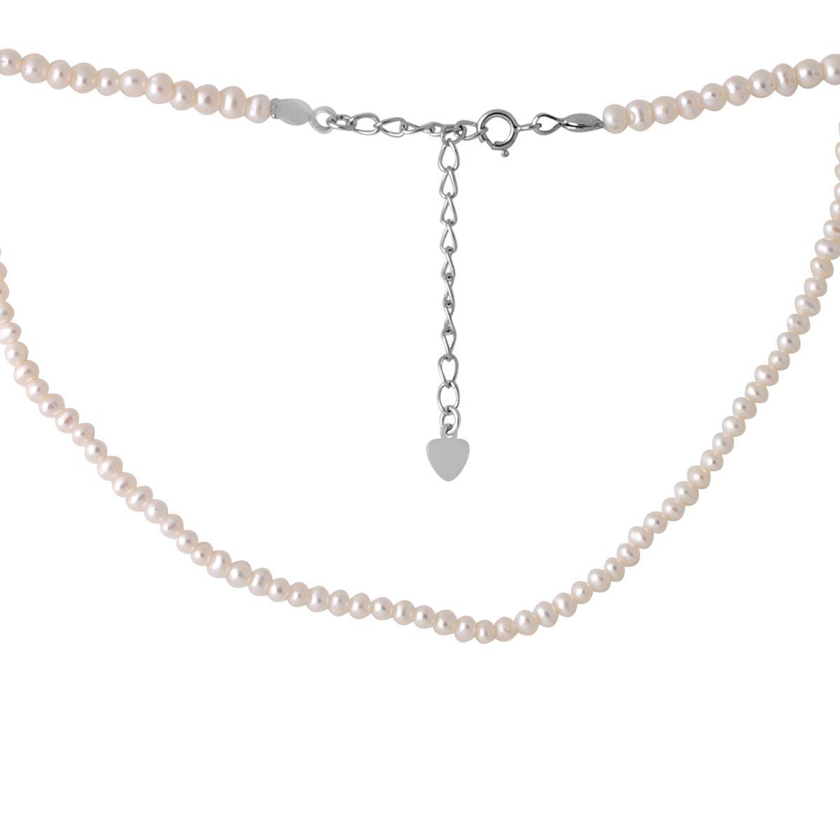 

Серебряное колье с натуральным жемчугом барочным 2070009 35-40 см