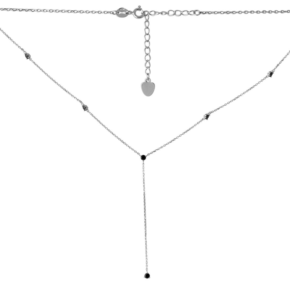 

Серебряное колье с фианитами 2068259 48 см