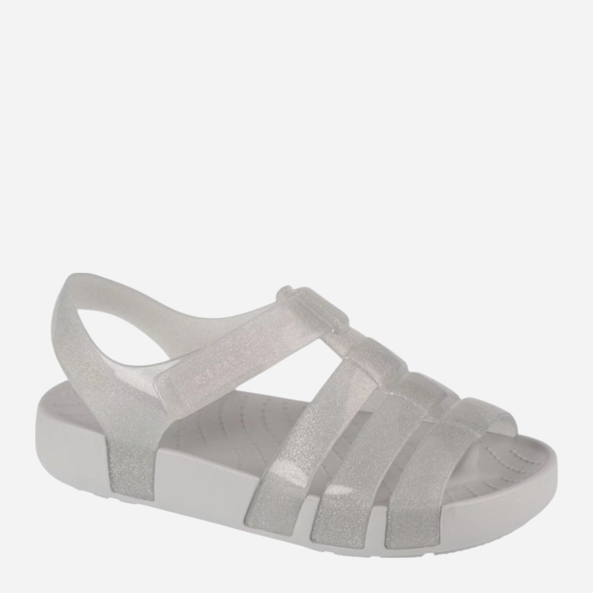 Акція на Дитячі сандалії для дівчинки Crocs Isabella Glitter CR209836-0IC 28-29 (C11) Сріблясті від Rozetka