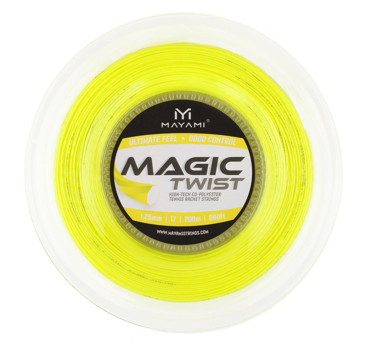 

Теннисные струны MAYAMI MAGIC TWIST 1,25 200m yellow