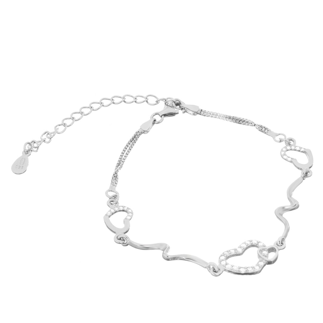 

Серебряный браслет Silvex925 с фианитом модели Б2Ф/461