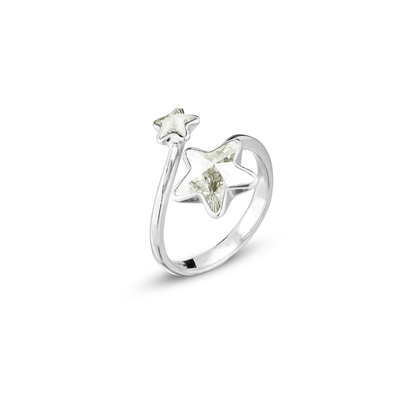 

Серебряное кольцо SPARK Star со Swarovski модели P4745SSSS