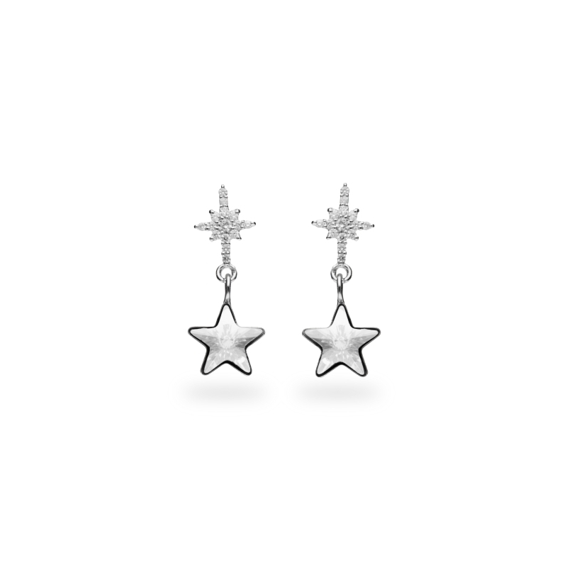 

Серебряные серьги SPARK Stella со Swarovski модели KC474510C