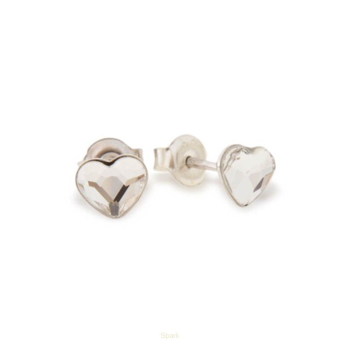

Серебряные серьги SPARK Heart 6 мм со Swarovski модели K2808C