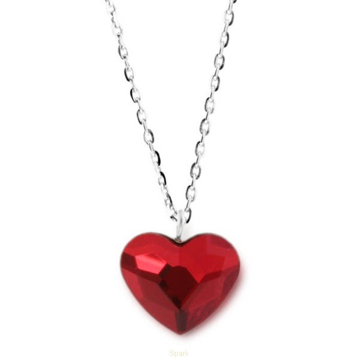 

Серебряный кулон c цепочкой SPARK Heart со Swarovski модели N2808SI