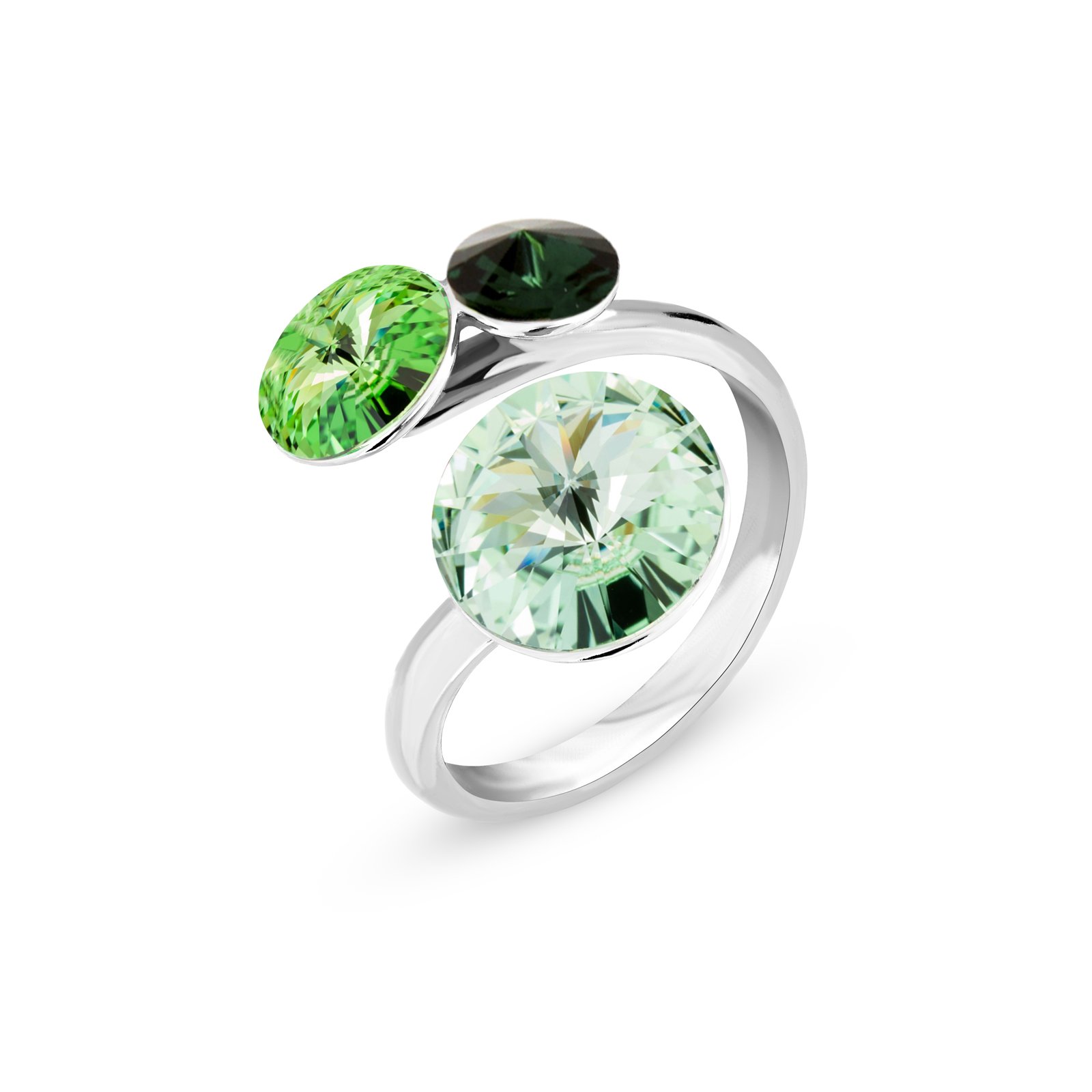 

Серебряное кольцо SPARK Lollipop со Swarovski модели P11223EM
