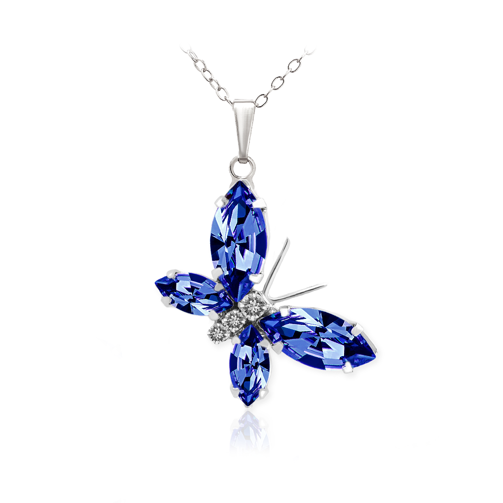 

Кулон KOBI Motylek 27*18 мм с камнями Swarovski модели 7730-1074-46