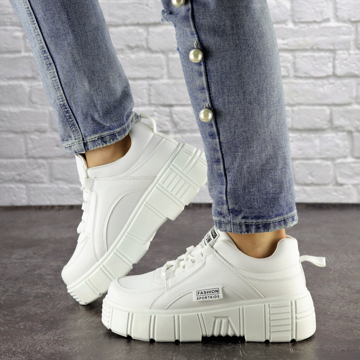 

Женские кроссовки Fashion Lola 1298 38 размер 24 см Белый