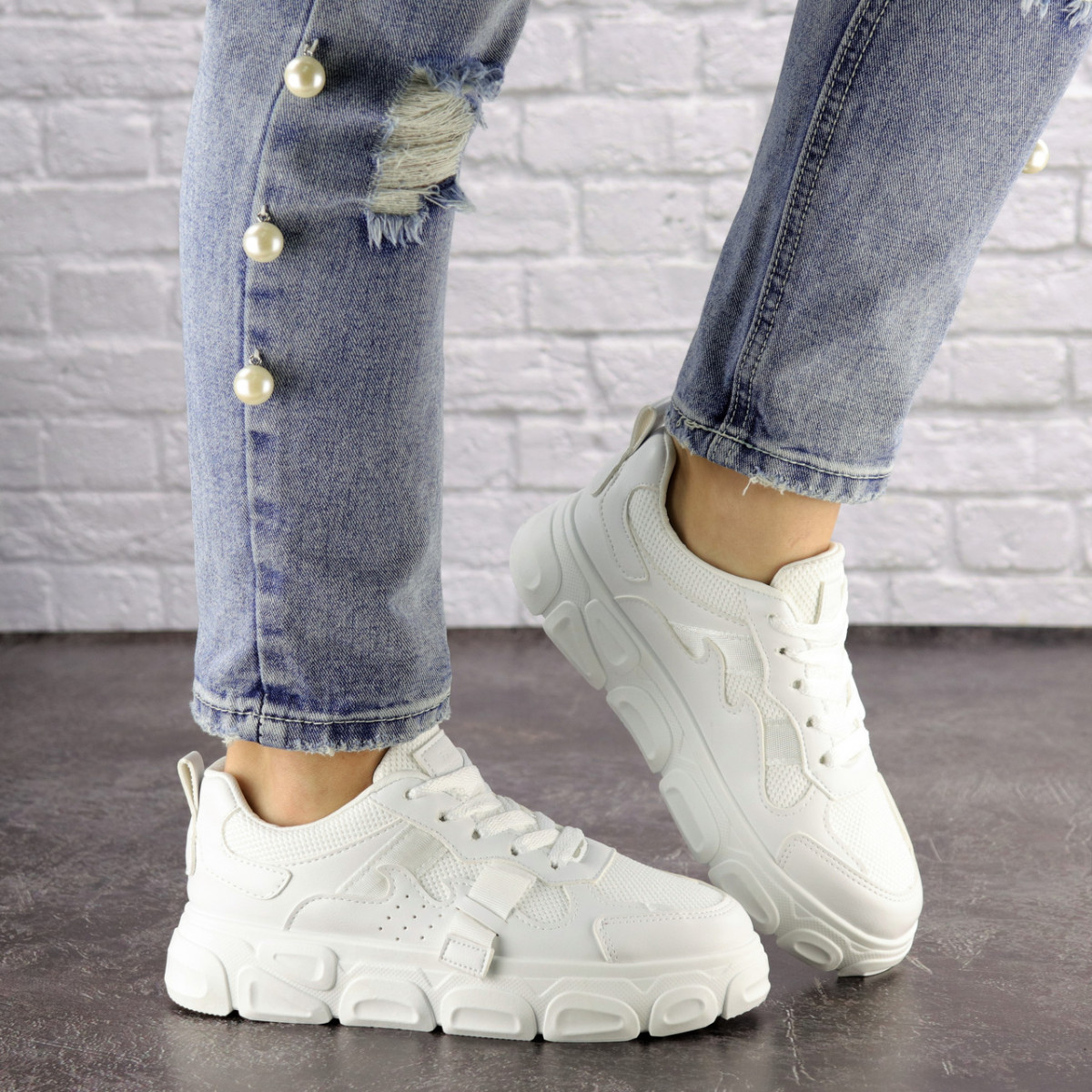 

Женские кроссовки Fashion Ollie 1543 36 размер 22,5 см Белый