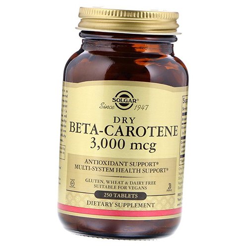 

Dry Beta-Carotene 3000 Solgar 250таб (72313022)