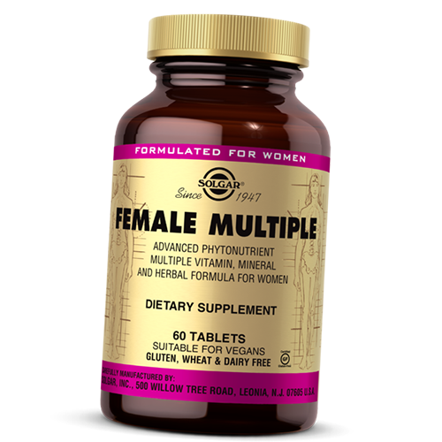 

Витамины для женщин, Female Multiple, Solgar 60таб (36313012)