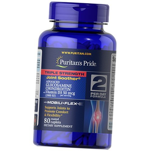 

Глюкозамин Хондроитин МСМ, Triple Strength Glucosamine Chondroitin with Vitamin D3, Puritan's Pride 80каплет (03367006)