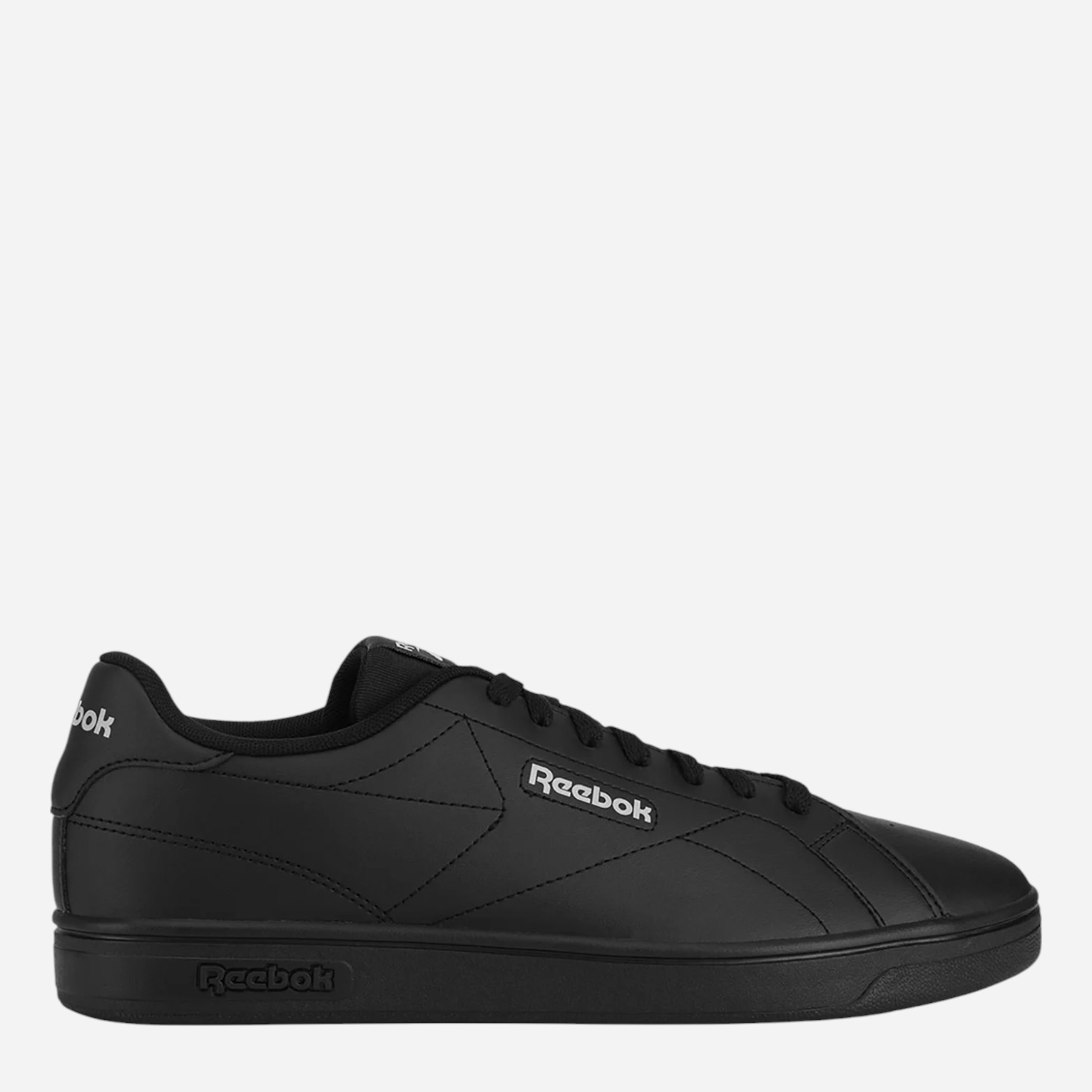 Акція на Чоловічі кеди низькі Reebok Court Clean 100074370 42 (8UK) Чорні від Rozetka