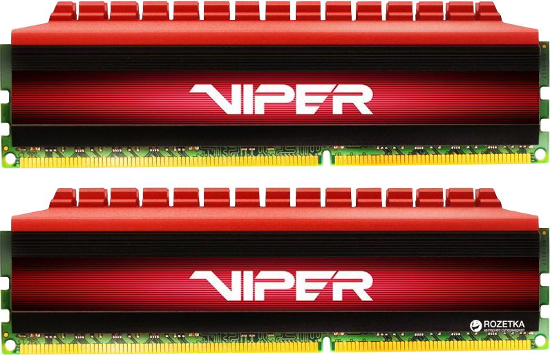 

Оперативная память Patriot DDR4-3000 32768MB PC4-24000 (Kit of 2x16384) Viper 4 Series Red (PV432G300C6K)