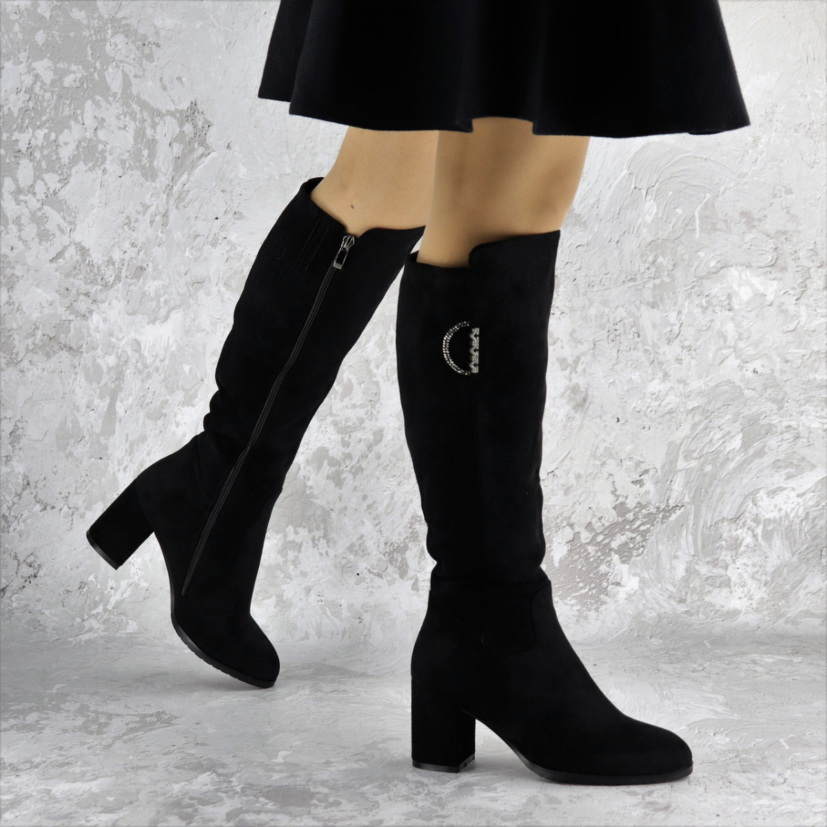 

Ботфорты женские Fashion Kayla 2294 37 размер 24 см Черный