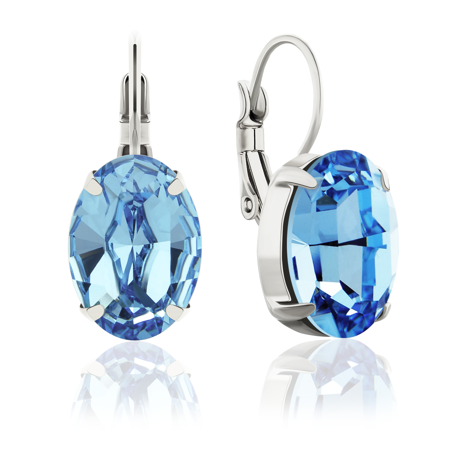 

Серьги KOBI MIRA 14*8 мм со Swarovski модели 7740-1728-106