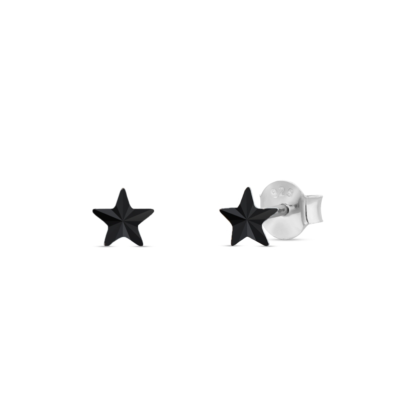 

Серебряные пусеты SPARK Small Star со Swarovski модели K47455J