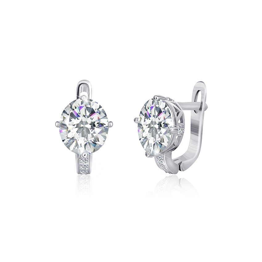 

Серебряные серьги Silvex925 с фианитом модели СК2Ф/370
