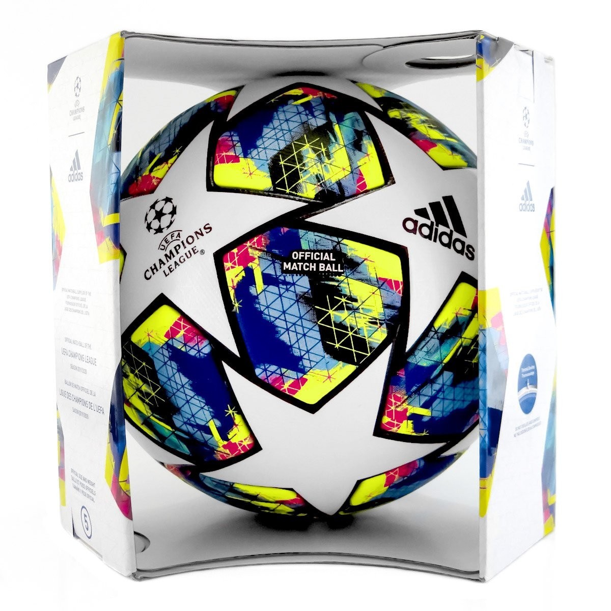 

Мяч футбольный Adidas Finale 20 OMB DY2560 №5 Бело-синий