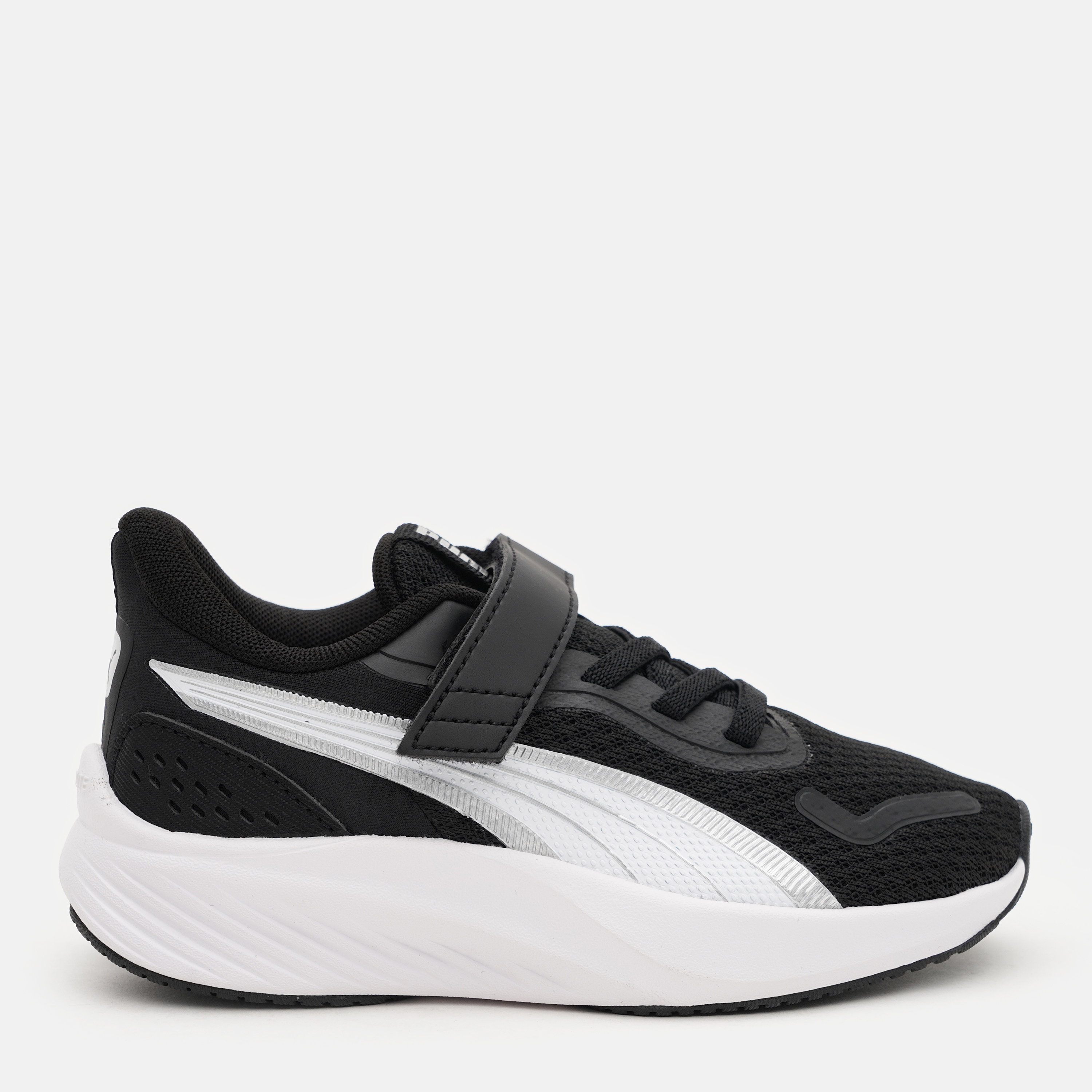 Акція на Дитячі кросівки для хлопчика Puma Pounce Lite Ac+ 31165001 29 Black-White-Silver від Rozetka