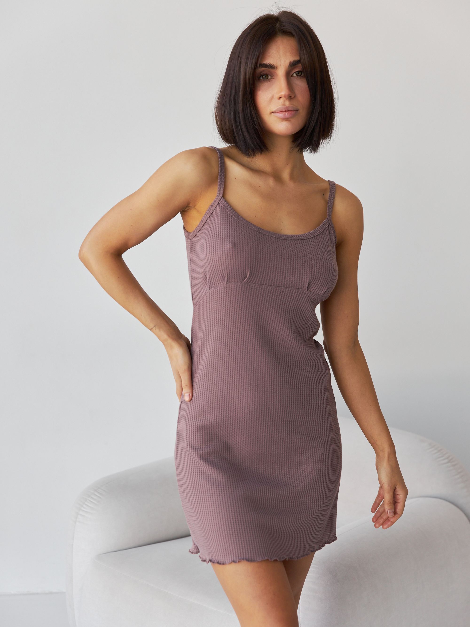 Нічна сорочка жіноча BARWA garments 0352 L Коричнева від Rozetka на платформі USKIDKA Акція на Нічна сорочка жіноча BARWA garments 0352 L Коричнева від Rozetka
