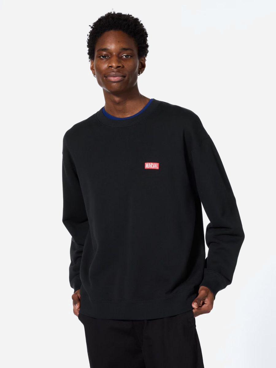 Акція на Світшот оверсайз чоловічий Uniqlo 163701980 S Чорний від Rozetka